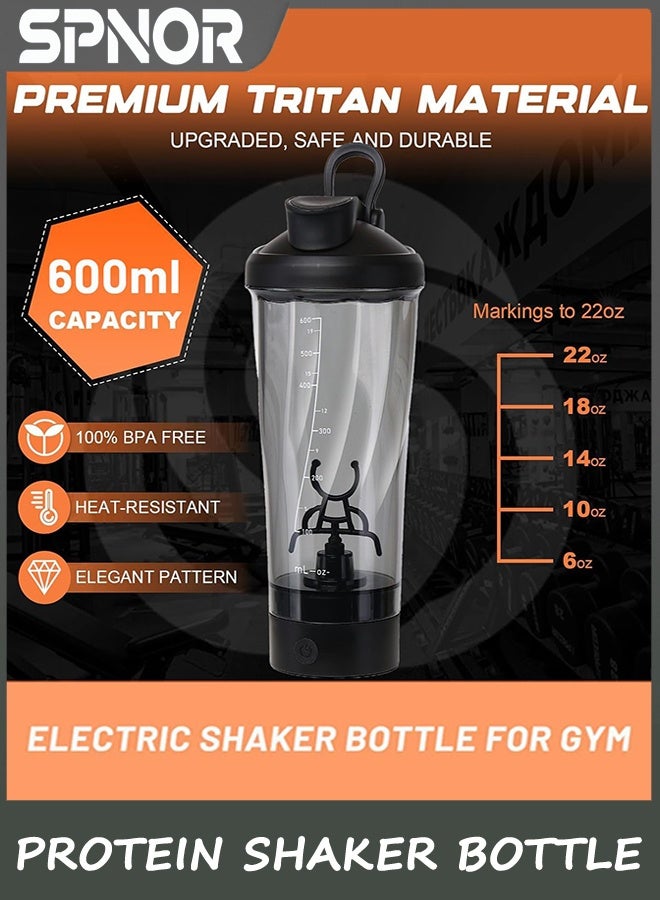 Spnor Protein Shaker Bottle, 24oz Rechargeable Electric Protein Shake Mixer, Shaker Cups for Protein Shakes and Meal Replacement Shakes - Image 5